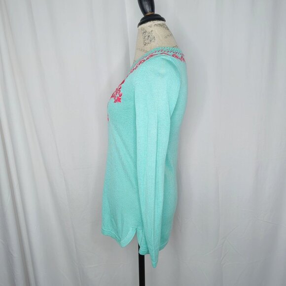 Lilly Pulitzer Knit Tunic Top Small Blue - Picture 9 of 12